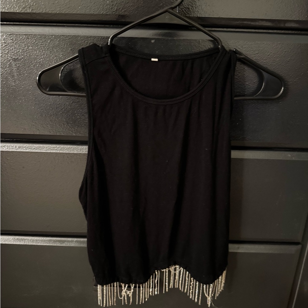 Western Style Top with Fringe Detail